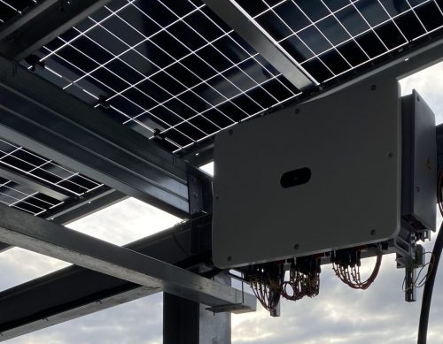 Onduleur 115kW - Ombrières du site DATA4 - Nozay (91)